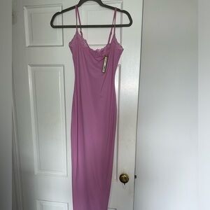 Skims fits everybody lace long slip dress